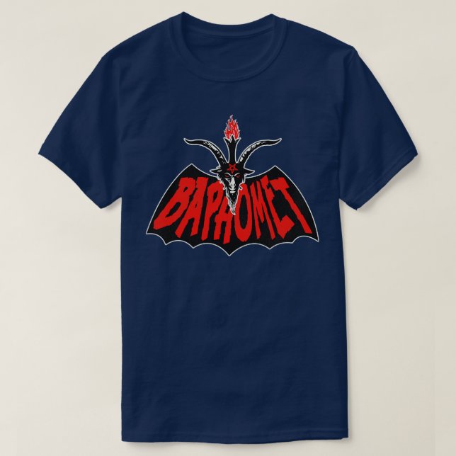 T-shirt BAPHOMET aka Batphomet rouge (Design devant)