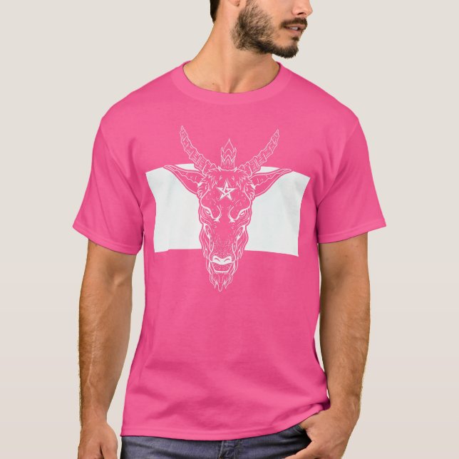 T-shirt Baphomet chèvre satanique (Devant)