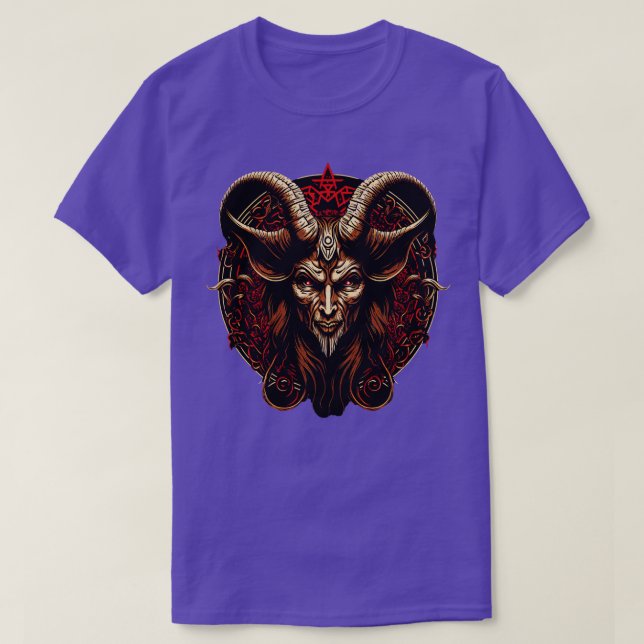 T-shirt Baphomet Demon Satanic Goth Lucifer (Design devant)