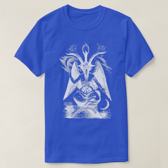 T-shirt Baphomet Devil Sabbatic Chèvre Satan 1 (Design devant)