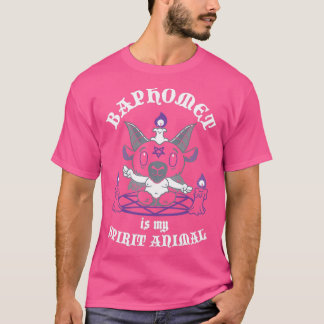 T-shirt Baphomet is My Spirit Animal Occult Creepy Cute