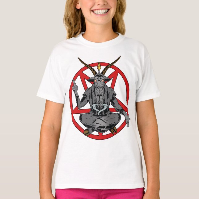T-shirt Baphomet roi de l'enfer  (Devant)