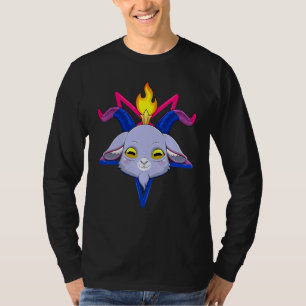 T-shirt Baphomet Satan Chèvre Tête Bisexuel Fierté LGBT Bi