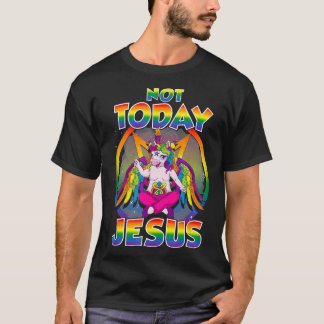 T-shirt Baphomet Sigil Pas aujourd'hui Jésus Satanic Unico