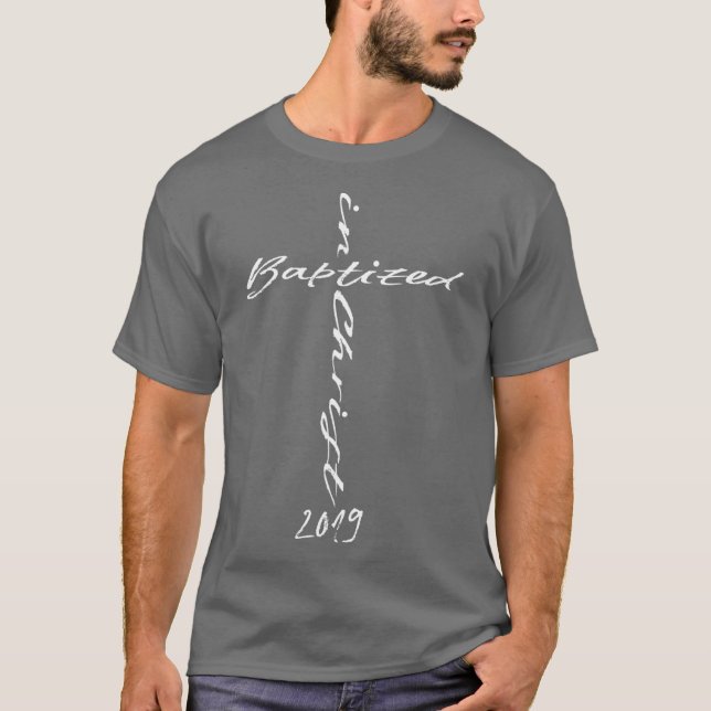 T-shirt Baptême 2019 Baptême chrétien Cadeaux religieux (Devant)