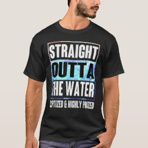 T-shirt Baptême Chemise Adultes Enfants Amusants Outta Ea