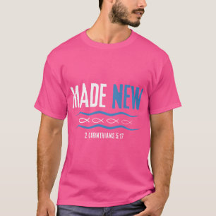 T-shirt Baptême D'Immersion D'Eau Baptisé Fait Nouveau 2-C