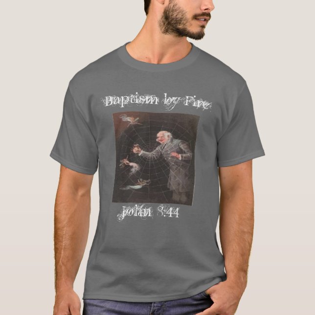 T-shirt Baptême par le feu "menteur " (Devant)