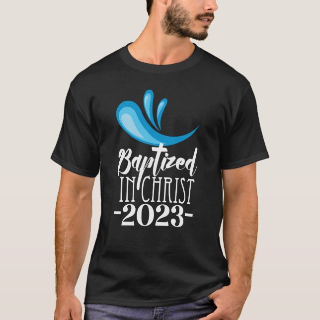 T-shirt Baptisé dans le Christ 2023 RCIA Baptême catholiqu (Devant)