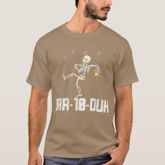 T-shirt Bar 10 Duh Bartender Funny Cool Squelette Bartende