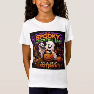 T-Shirt Bar à cocktails effrayant Halloween Fantôme