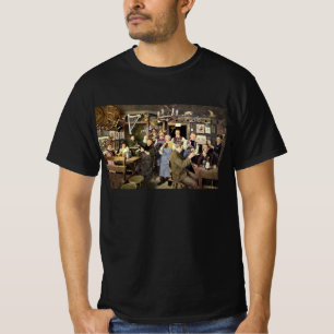 T-shirt Bar à l'ancienne avec des célébrations populaires,