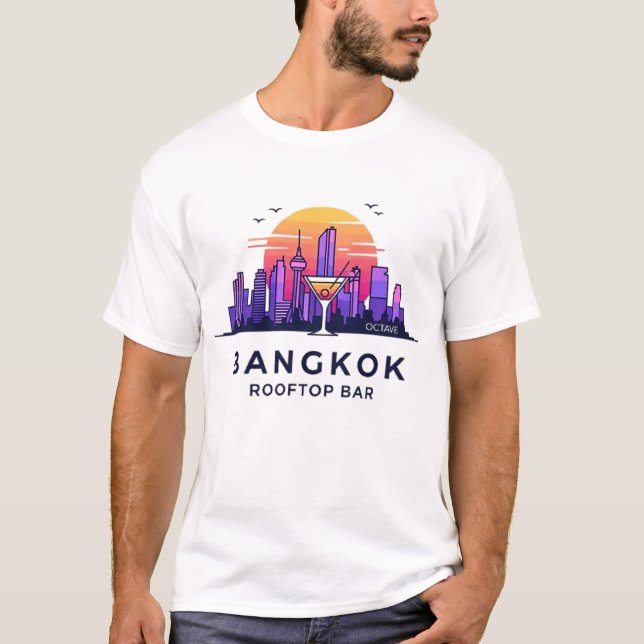 T-SHIRT BAR DE TOIT DE BANGKOK (Devant)