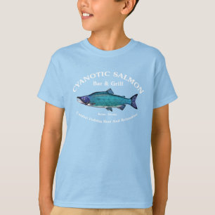 T-shirt Bar et Grill Saumon Cyanotique