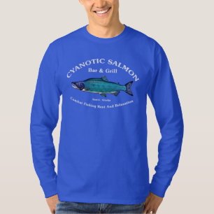 T-shirt Bar et Grill Saumon Cyanotique