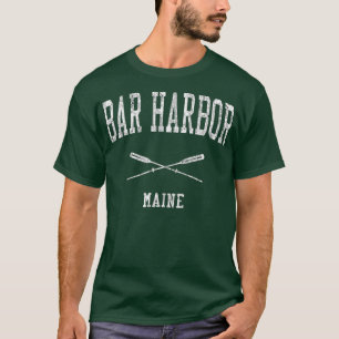 T-shirt Bar Harbour Maine ME Vintage Sports nautiques Desi