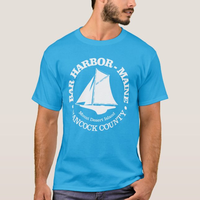 T-shirt Bar Harbour (sloop) (Devant)