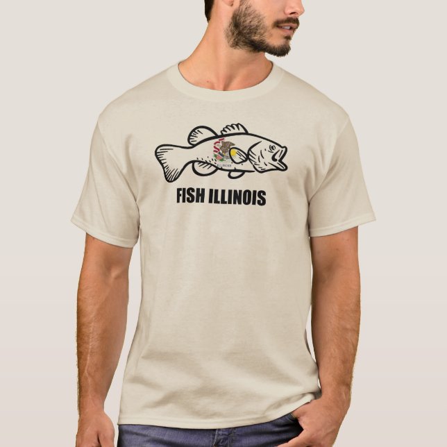 T-shirt Bar Illinois Bass (Devant)