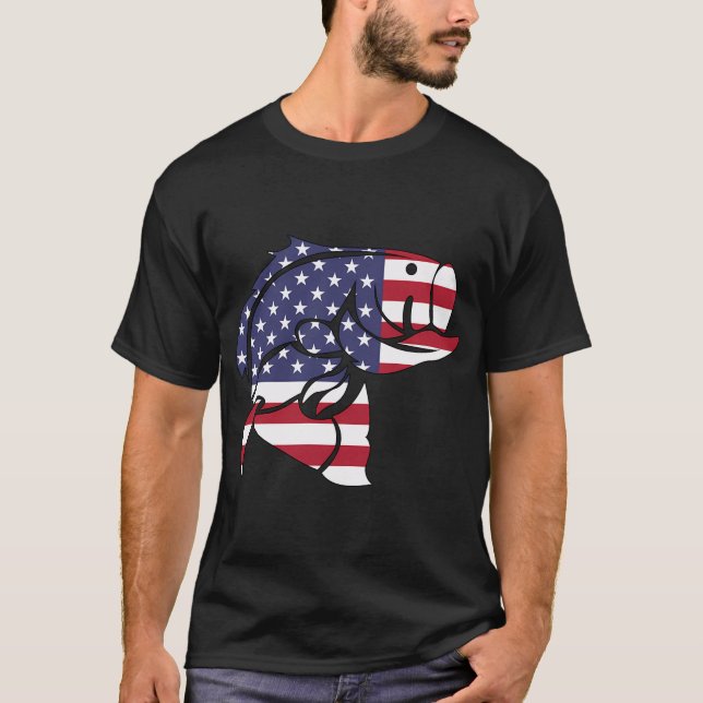 T-shirt Bar rayé américain (Devant)
