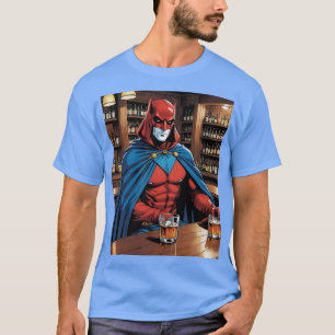 T-shirt Bar Whiskey Masqué Vigilante Scène Tee