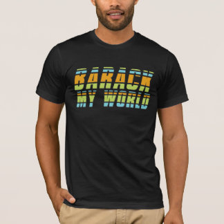 T-shirt Barack mon monde barre la chemise