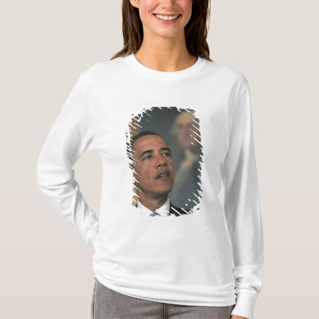 T-shirt Barack Obama annonce son intention de nommer (Devant)