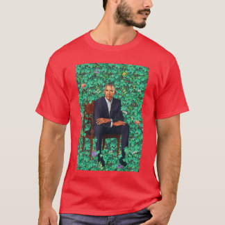 T-shirt Barack Obama assis en art floral