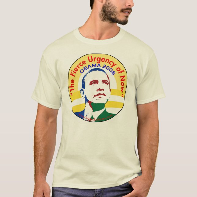 T-shirt Barack Obama Biden l'urgence féroce de maintenant (Devant)