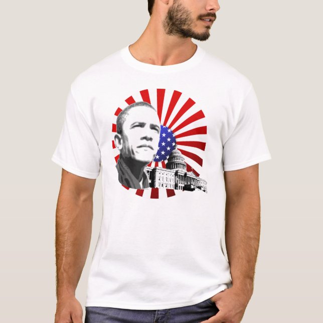 T-shirt Barack Obama - capitol (Devant)