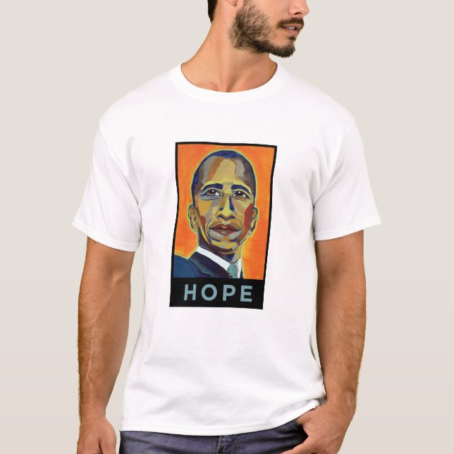 T-shirt Barack Obama - espoir (Devant)