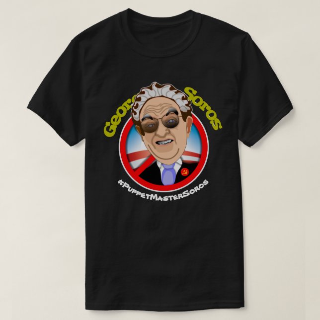 T-SHIRT BARACK OBAMA EST UNE POUPÉE GEORGE SOROS (Design devant)