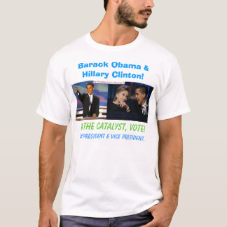 T-shirt Barack Obama et Hillary Clinton