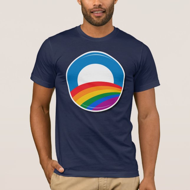 T-shirt Barack Obama fierté LGBT (Devant)