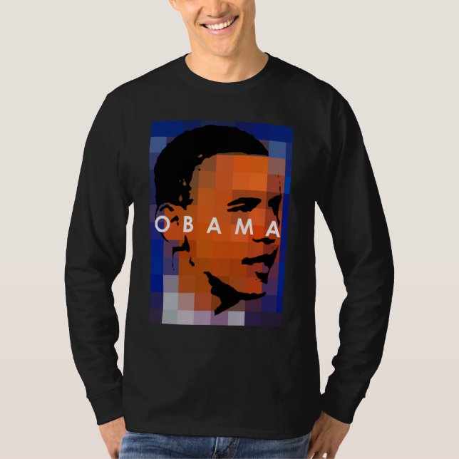 T-shirt Barack Obama font face (Devant)