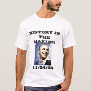 T-shirt BARACK OBAMA, HISTOIRE DANS LA FABRICATION, pièce