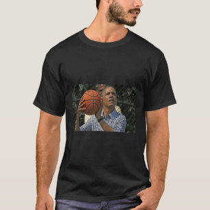 T-shirt Barack Obama joue au basket-ball présidentiel