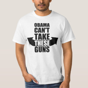 T-shirt Barack Obama ne peut pas prendre ces armes à feu