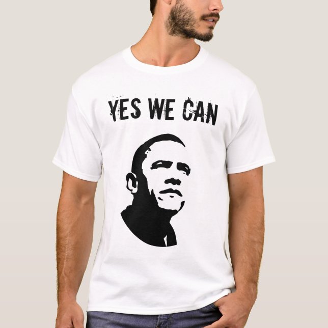 T-shirt Barack Obama : OUI NOUS POUVONS (Devant)