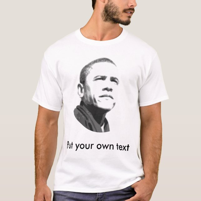 T-shirt Barack Obama, personnalisable (Devant)