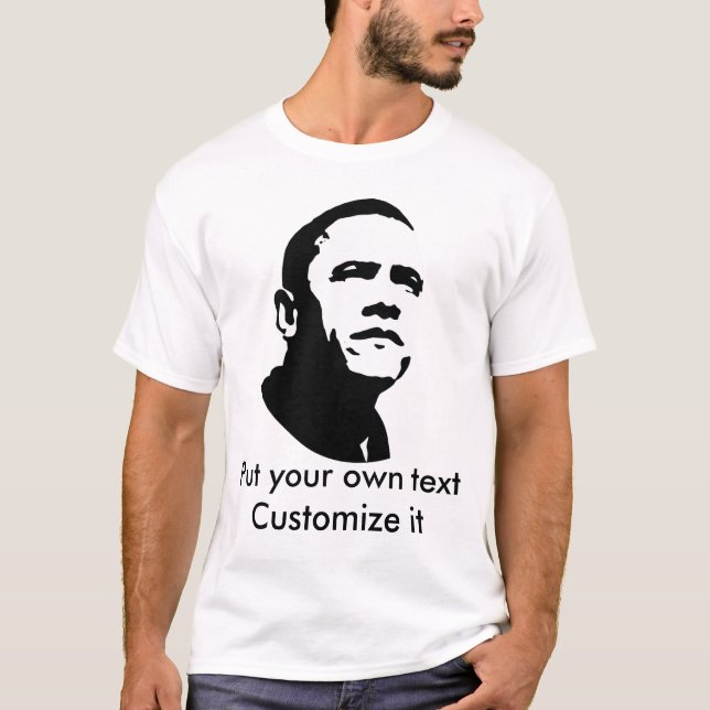 T-shirt Barack Obama - personnalisable (Devant)