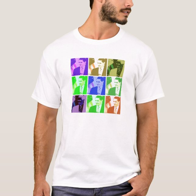 T-shirt Barack Obama Pop Art (Devant)