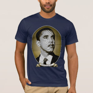 T-shirt Barack Obama - portrait d'un Président Intaglio