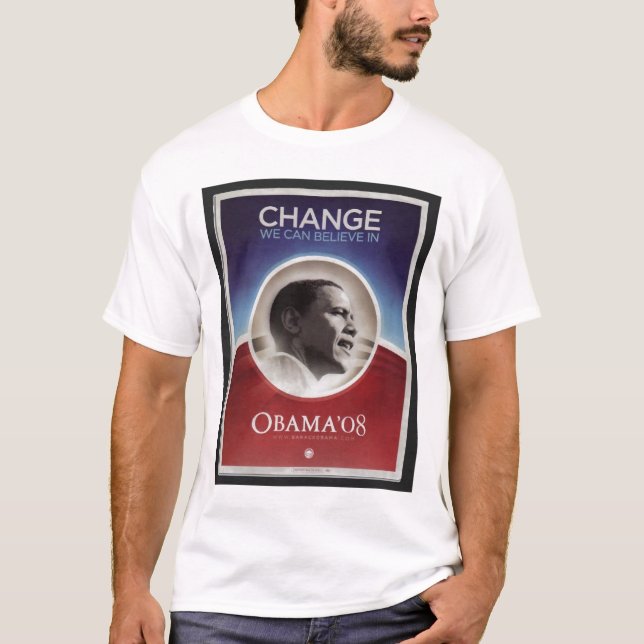 T-shirt Barack Obama pour le président (Devant)