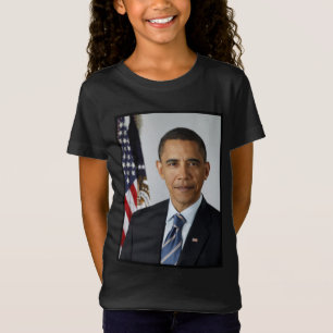 T-Shirt Barack Obama Président américain Portrait de la Ma