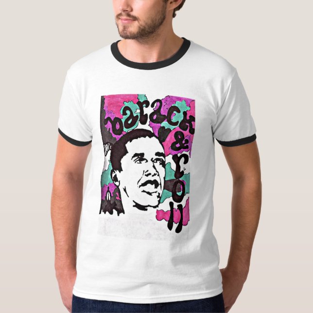 T-shirt Barack & Roll (hommes) (Devant)