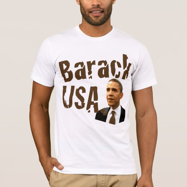 T-shirt Barack USA Pro-Obama (Devant)