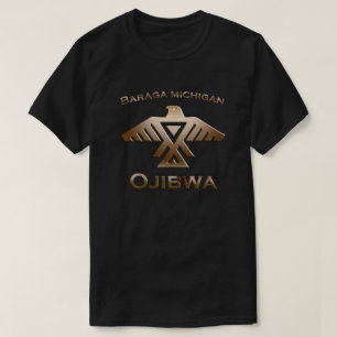 T-shirt Baraga Michigan Ojibwe Amérindiens Mens