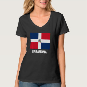 T-shirt Barahona République dominicaine Drapeau Emblem Esc