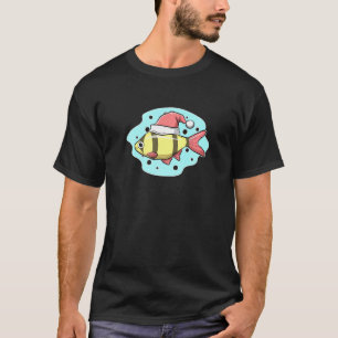 T-shirt Barb Poisson de Noël portant un chapeau de Père No