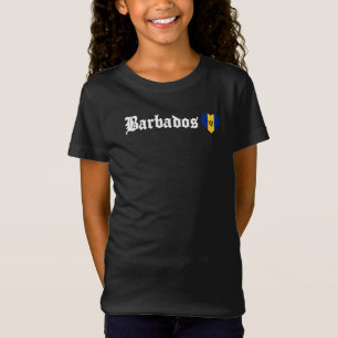 T-Shirt Barbade Blackletter Bajan Flag Caraïbes